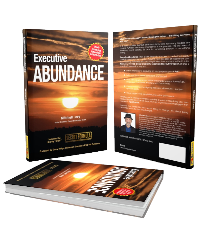 Book cover of "Executive Abundance" by Mitchell Levy